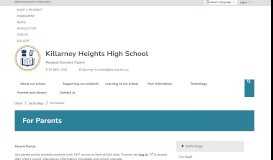 
							         For Parents - Killarney Heights High School								  
							    
