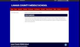 
							         For Parents - Lamar County Middle School								  
							    