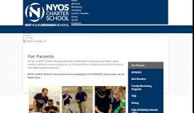 
							         For Parents - Miscellaneous - NYOS Charter School								  
							    