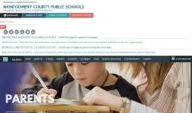
							         For Parents - Montgomery County Public Schools, Rockville, MD								  
							    