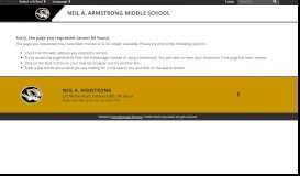 
							         For Parents - Neil A. Armstrong Middle School								  
							    