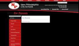 
							         For Parents - New Philadelphia City Schools								  
							    