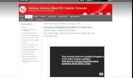
							         For Parents / Parent Resources - Vernon-Verona-Sherrill								  
							    