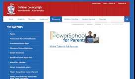 
							         For Parents / Powerschool - Parent Portal Tutorial - Calhoun County ...								  
							    