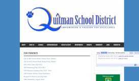 
							         For Parents | Quitman School District								  
							    