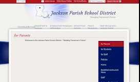 
							         for Parents – Resources – Jackson Parish School District								  
							    