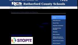 
							         For Parents - Rutherford County Schools								  
							    