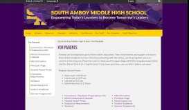 
							         For Parents - South Amboy Middle High School								  
							    