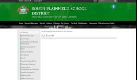 
							         For Parents - South Plainfield School District								  
							    