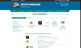 
							         For Parents - South Windsor Public Schools								  
							    