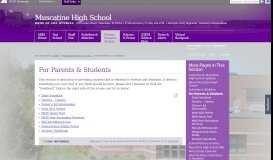 
							         For Parents & Students - Muscatine Community School District								  
							    