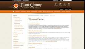 
							         For Parents / Welcome Parents - Platte County School District								  
							    