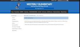 
							         For Parents - Westerly Elementary								  
							    