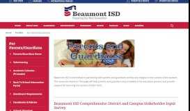 
							         For Parents/Guardians - Beaumont Independent School District								  
							    