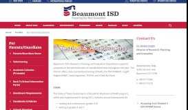 
							         For Parents/Guardians / Testing and Assessments - Beaumont ...								  
							    