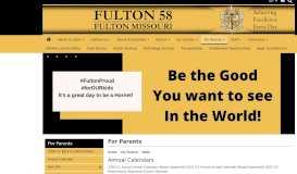 
							         For Parents|News - Fulton 58								  
							    