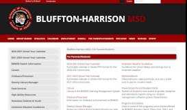 
							         For Parents/Students - Bluffton-Harrison MSD								  
							    