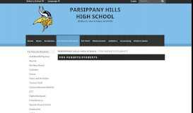 
							         For Parents/Students - Parsippany Hills High School								  
							    
