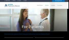 
							         For Patients | Aiken Professional Association								  
							    