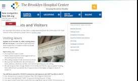 
							         For Patients and Visitors | The Brooklyn Hospital Center								  
							    