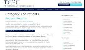 
							         For Patients Archives | Tri-County Pain ConsultantsTri-County Pain ...								  
							    