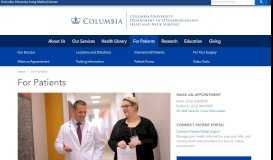 
							         For Patients | Columbia University Medical Center Department of ...								  
							    
