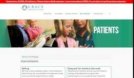 
							         For Patients - Grace Health System®								  
							    