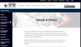 
							         For Patients & Guests – National Park Medical Center								  
							    