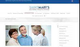 
							         For Patients & Guests | Saint Mary's Regional Medical Center								  
							    