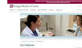 
							         For Patients | KMC | Prime Healthcare Services - Knapp Medical Center								  
							    