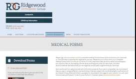
							         For Patients: Medical Forms | Ridgewood Orthopedic Group								  
							    