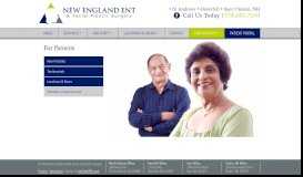 
							         FOR PATIENTS | New England ENT & Facial Plastic Surgery | N ...								  
							    