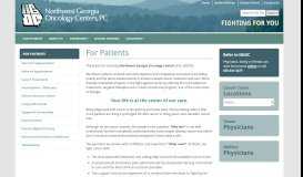 
							         For Patients | Northwest Georgia Oncology Centers, P.C. - Fighting for ...								  
							    