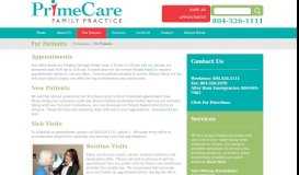 
							         For Patients - Prime Care — Family Practice								  
							    