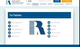 
							         For Patients – Raleigh Neurology Associates								  
							    