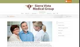 
							         For Patients | Sierra Vista Medical Group								  
							    