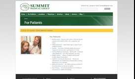 
							         For Patients | Summit Medical Group - Knoxville & East Tennessee								  
							    