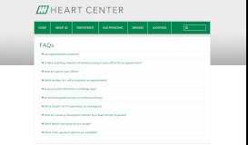 
							         For Patients - The Heart Center								  
							    