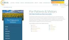 
							         For Patients & Visitors - Columbia Basin Health Association								  
							    