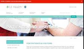 
							         For Patients & Visitors | UI Health								  
							    
