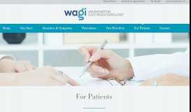 
							         For Patients | Washington Gastroenterology								  
							    