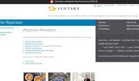 
							         For Physicians | Sentara Healthcare								  
							    