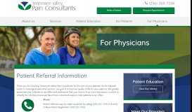 
							         For Physicians | Tennessee Valley Pain Consultants | Alabama								  
							    