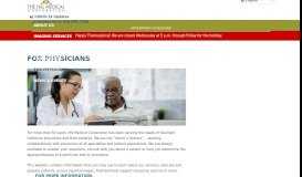 
							         For Physicians - The Hill Medical Corporation								  
							    