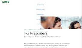 
							         For Prescribers - National Safety Council								  
							    