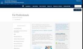 
							         For Professionals | Medical City Healthcare								  
							    