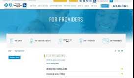 
							         For Providers | Florida Health Care Plans								  
							    