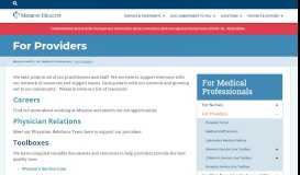 
							         For Providers | Mission Health								  
							    
