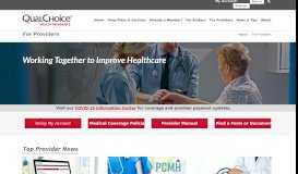 
							         For Providers - QualChoice Health Insurance								  
							    