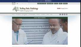 
							         For Providers | Rolling Oaks Radiology - RadNet								  
							    